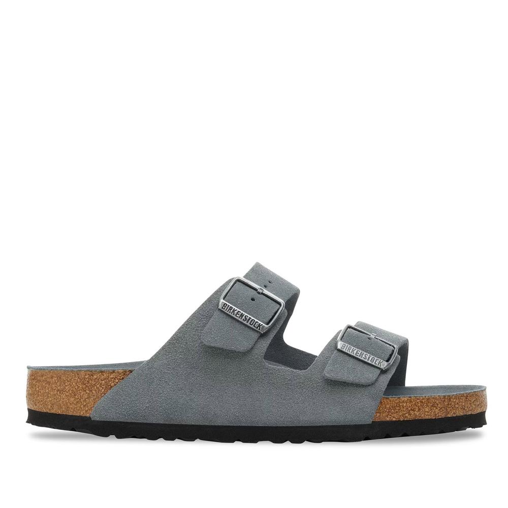 Klapki męskie Birkenstock Arizona 1030860 - szare