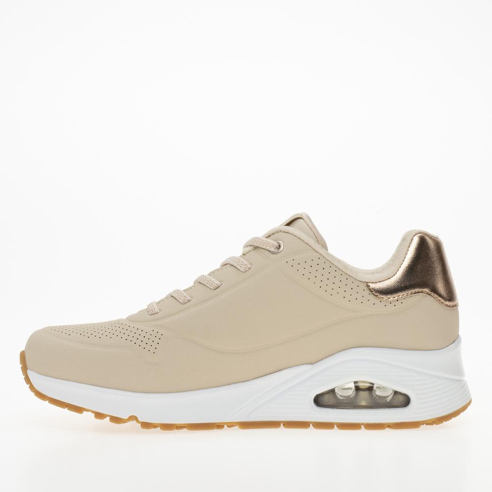 Buty Skechers Uno Shimmer Away 155196NAT - beżowe