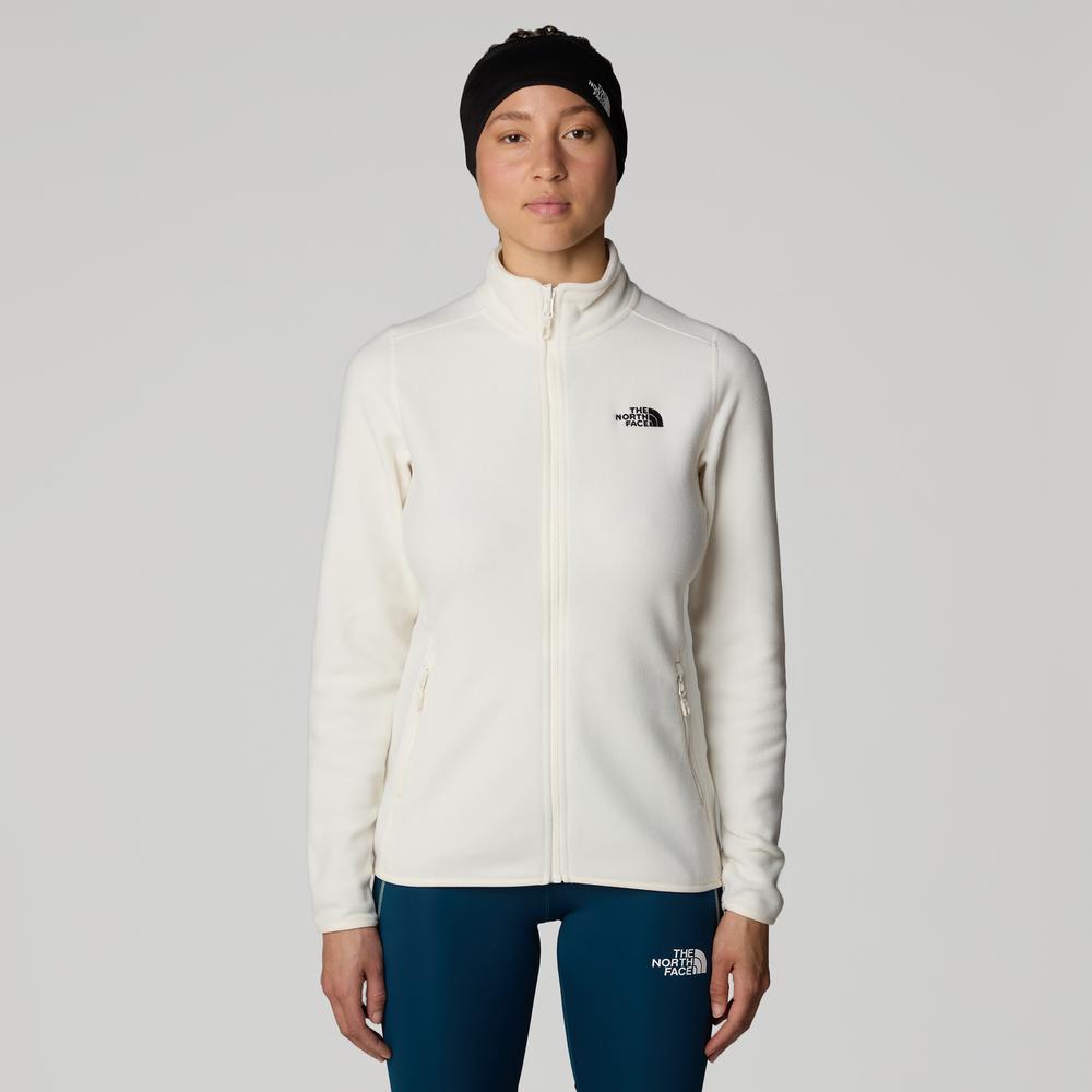 Bluza The North Face 100 Glacier Full-Zip Fleece 0A855O4HP1 - biała