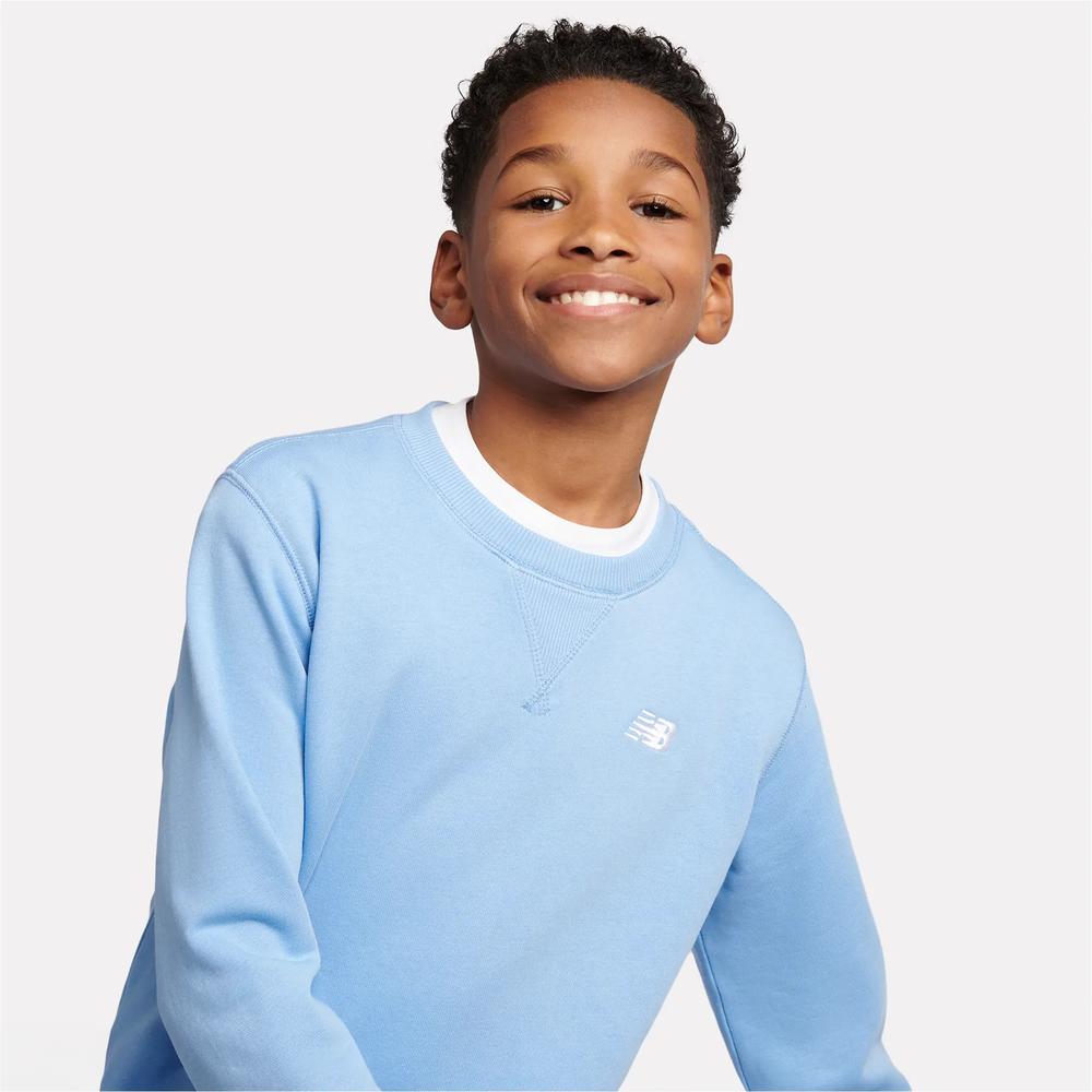 Bluza dziecięca New Balance LAKB0055ELE - niebieska