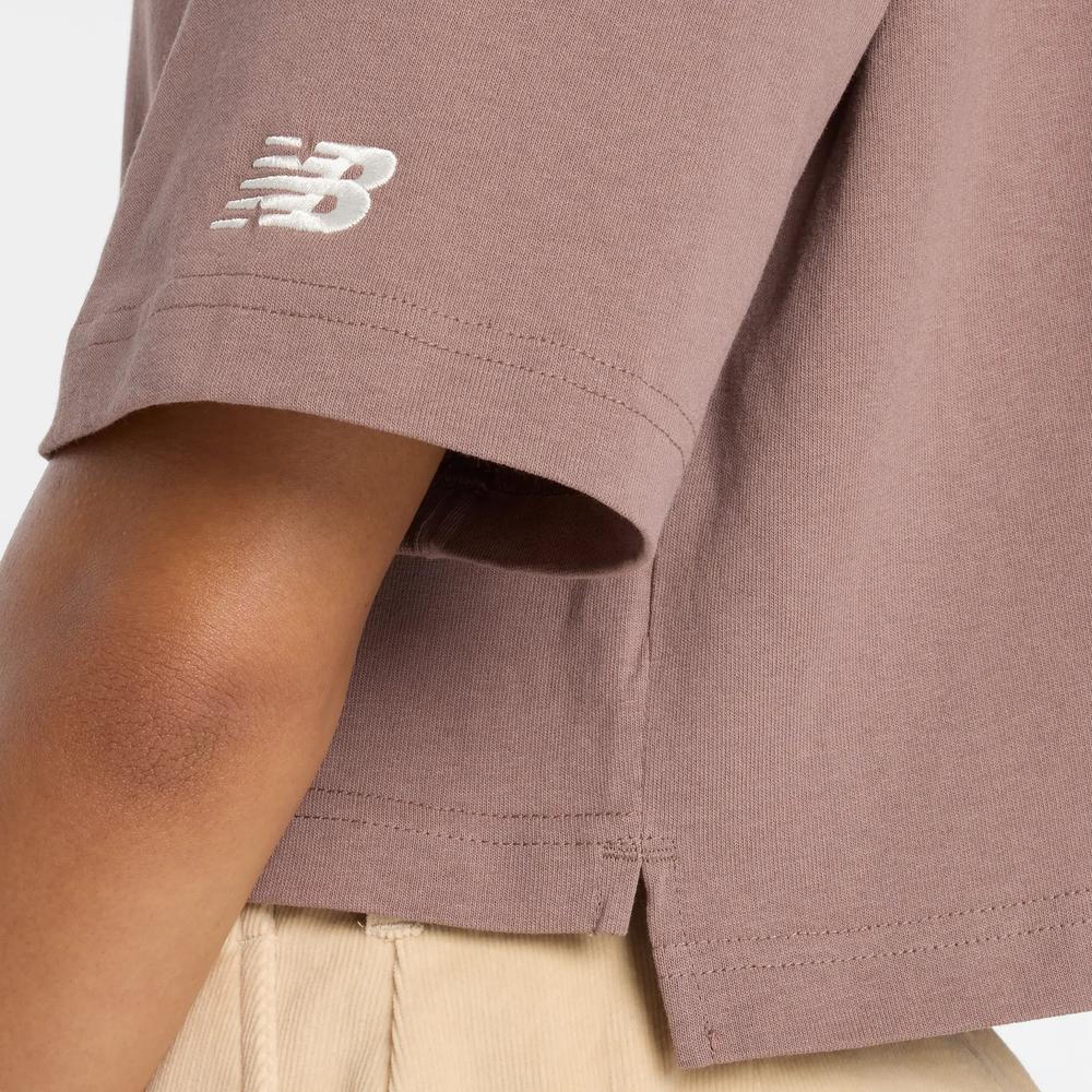 Koszulka damska New Balance WT53904EAS - brązowa
