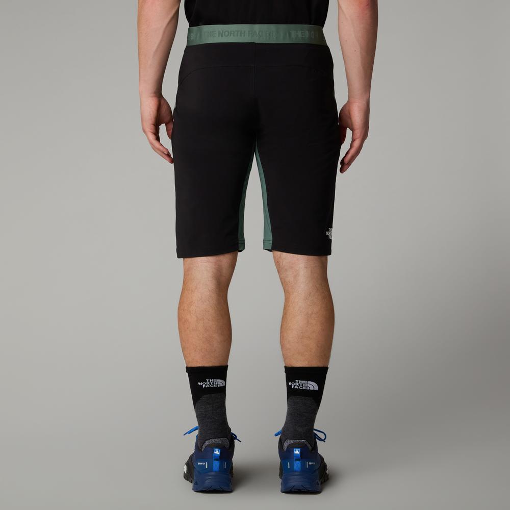 Spodenki męskie The North Face Felik 0A825XLFW1 - zielono-czarne