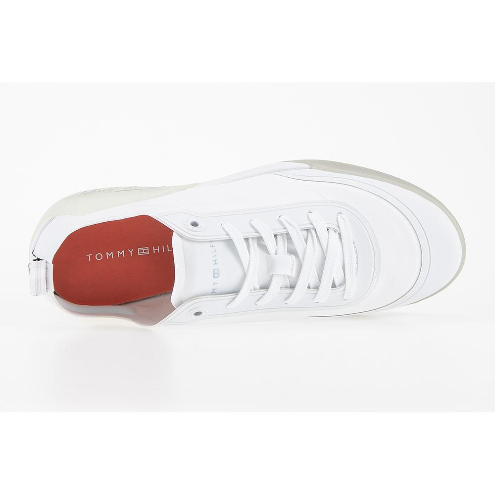 Buty Tommy Hilfiger Elevated Signature FW0FW06325-C1O - białe