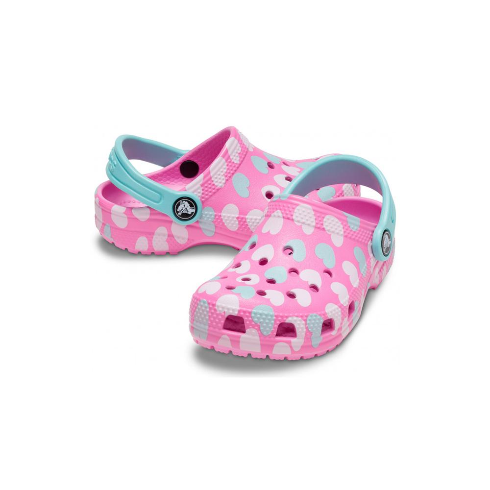 Klapki Crocs Toddler Classic Easy Icon Clog 207592-6SX - różowe