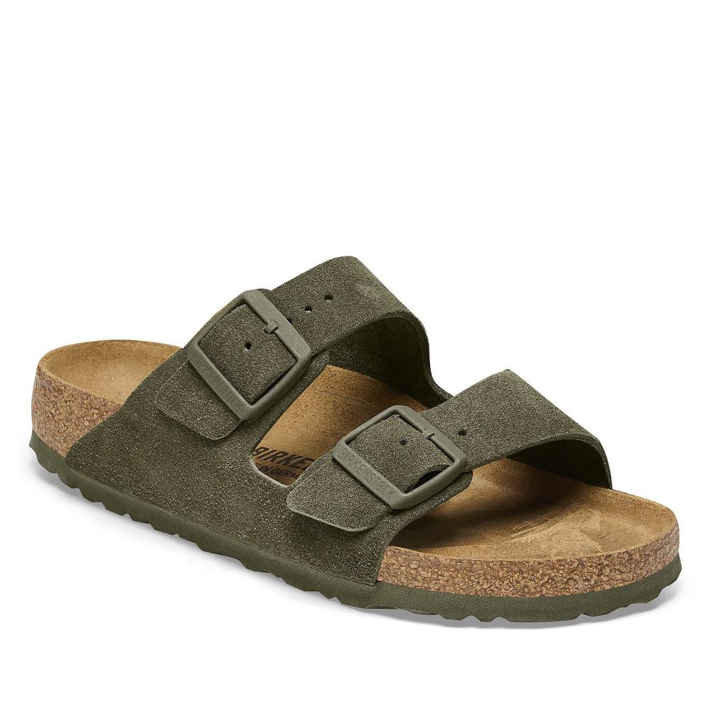 Klapki męskie Birkenstock Arizona 1025657 - zielone