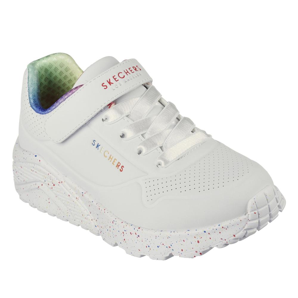 Buty Skechers Uno Lite Rainbow Specks 310457LWMLT - białe