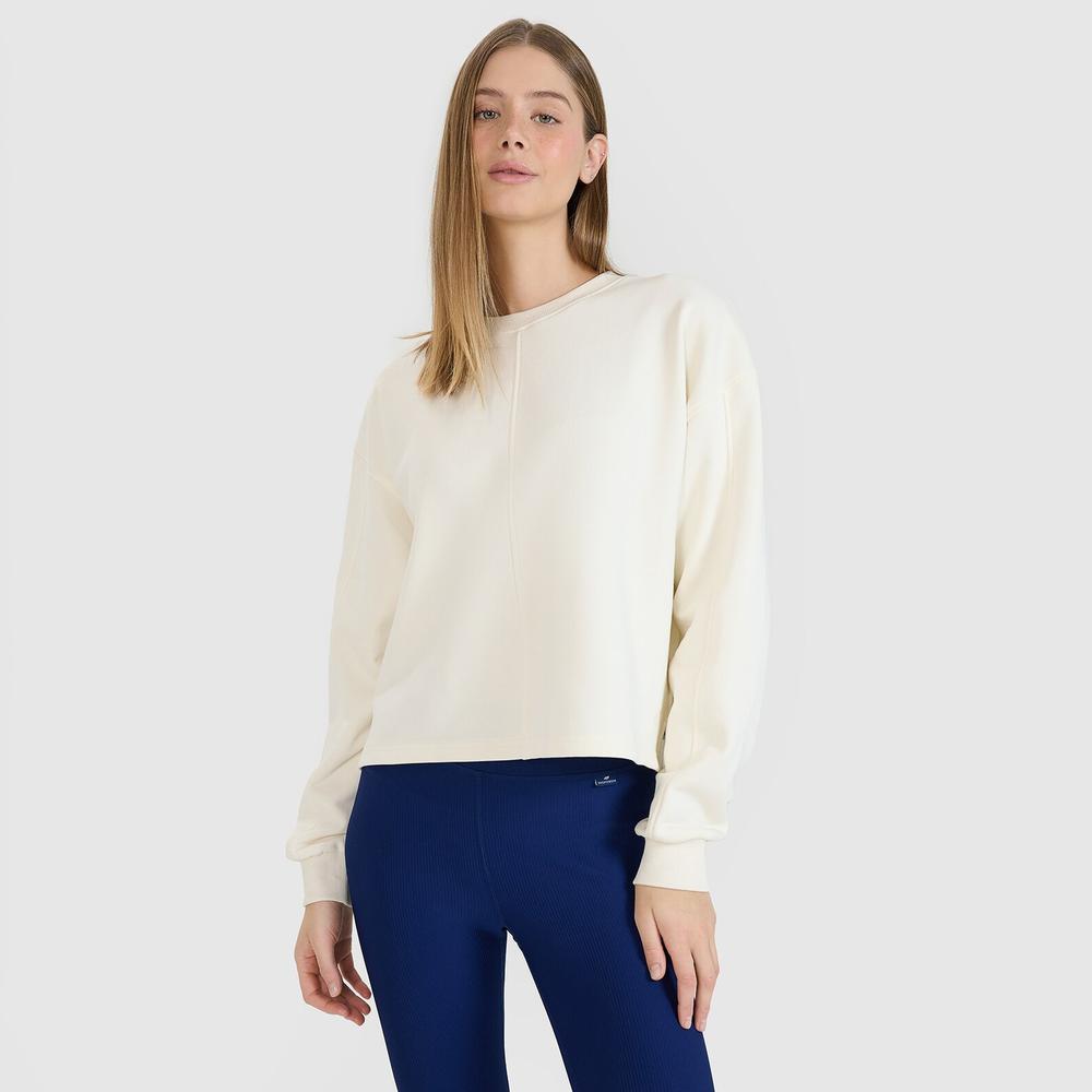 Bluza damska 4F WSS25TSWSF154311S - biała