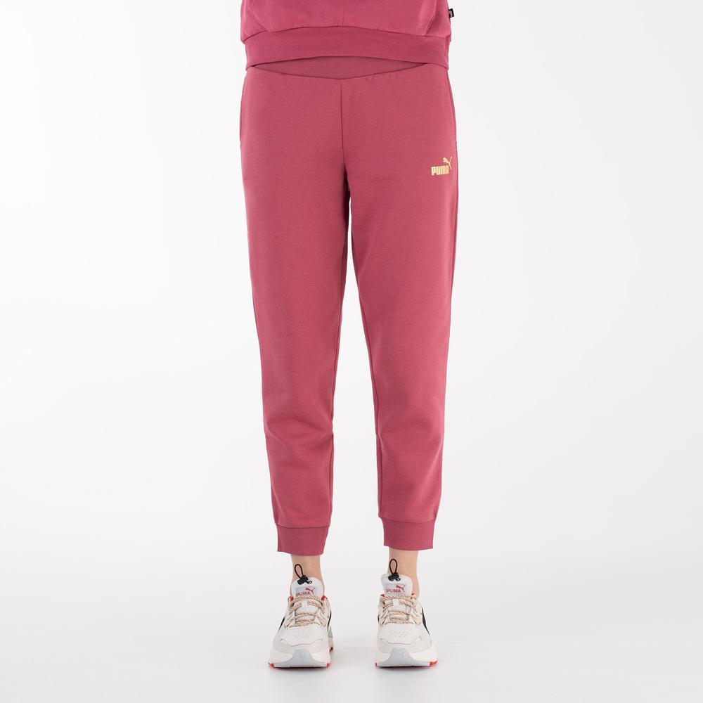 Spodnie Puma Essentials+ Metallic 84995945 - różowe