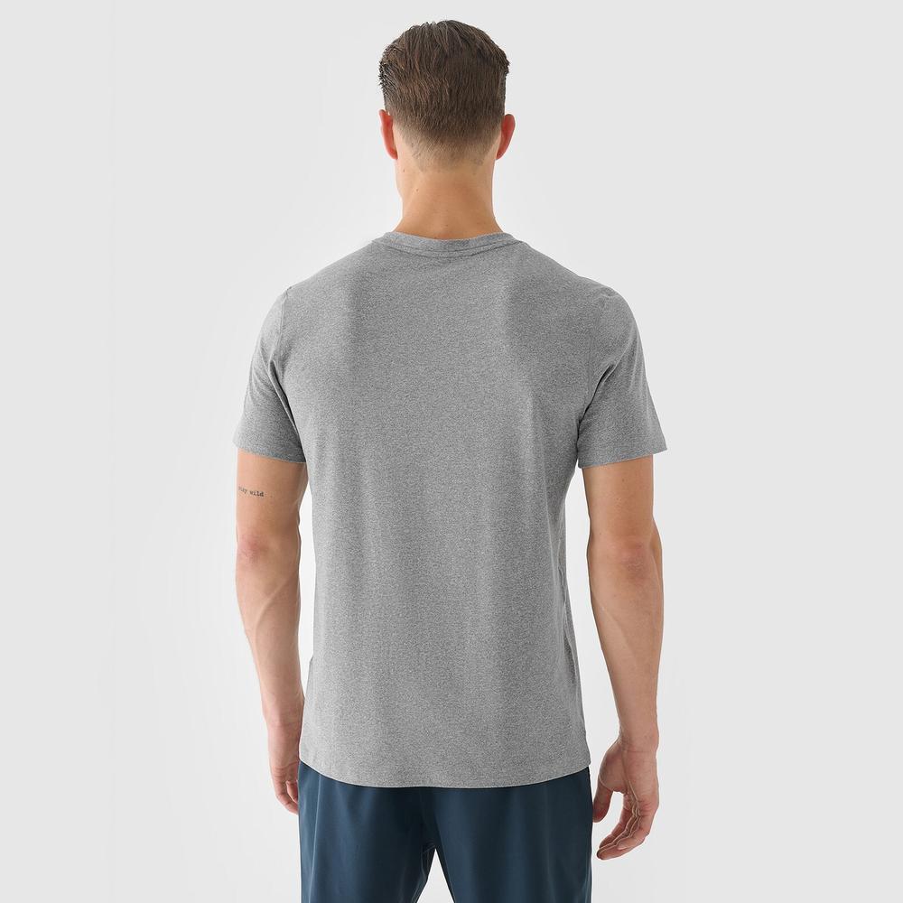 Koszulka męska 4F WAW24TFTSM100325M - szara