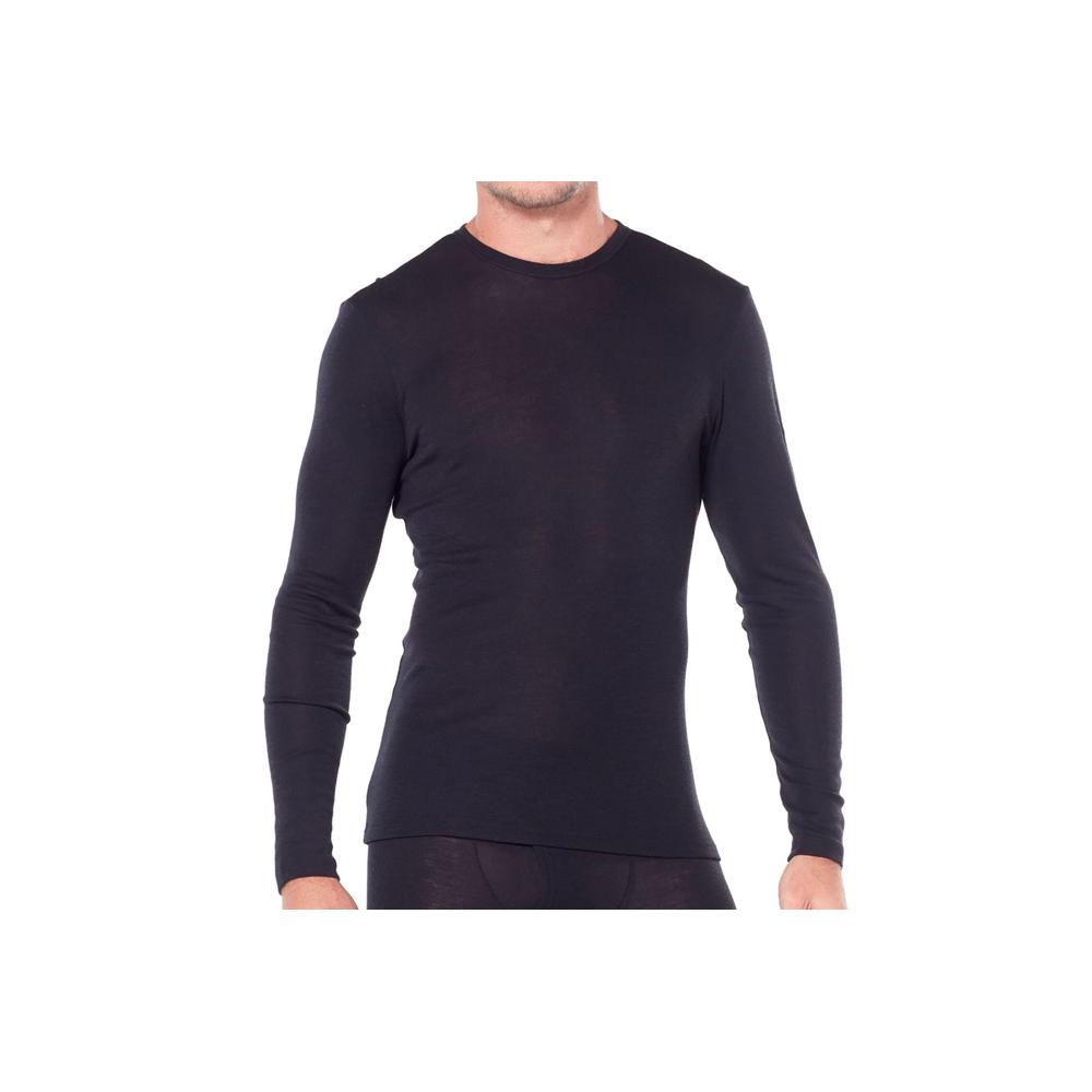 Icebreaker Merino 175 Everyday Long Sleeve Crewe Thermal Top > 104483001BLK