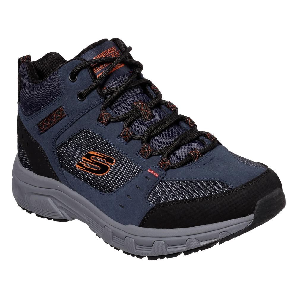 Buty męskie Skechers Relaxed Fit Oak Canyon Ironhide 51895NVOR - granatowe