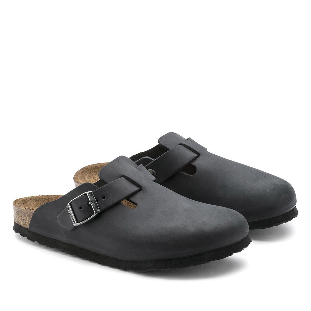 Klapki unisex Birkenstock Boston 59461 - czarne