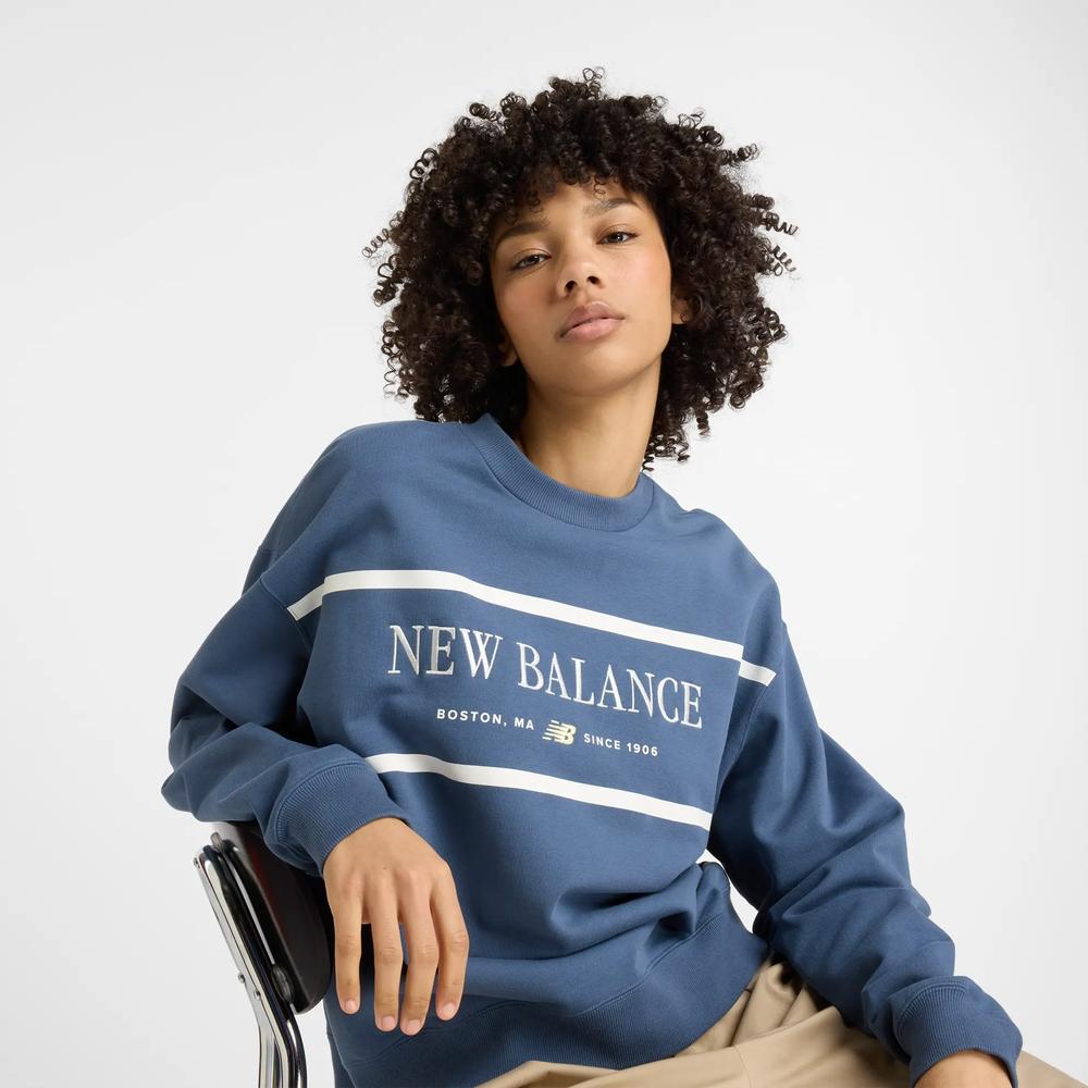 Bluza New Balance WT51923VTI - niebieska