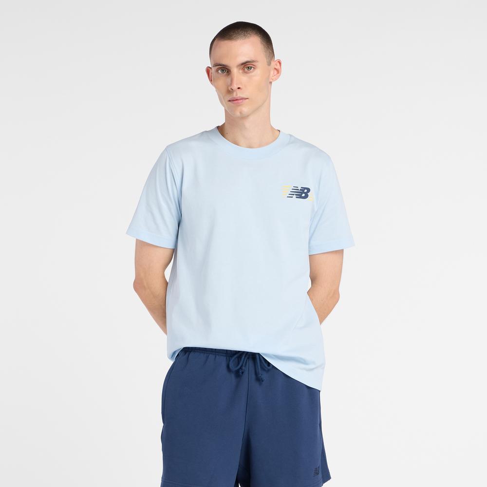 Koszulka męska New Balance MT6179UMAA1 - niebieska