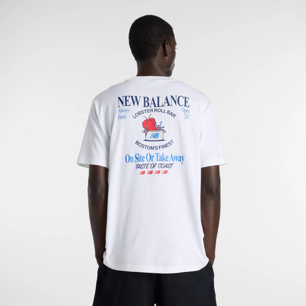 Koszulka męska New Balance MT61Y1F6WT - biała