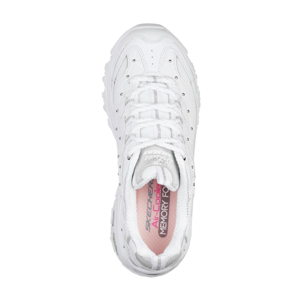 Buty damskie Skechers D'Lites Glamour Feels 13087WSL - białe