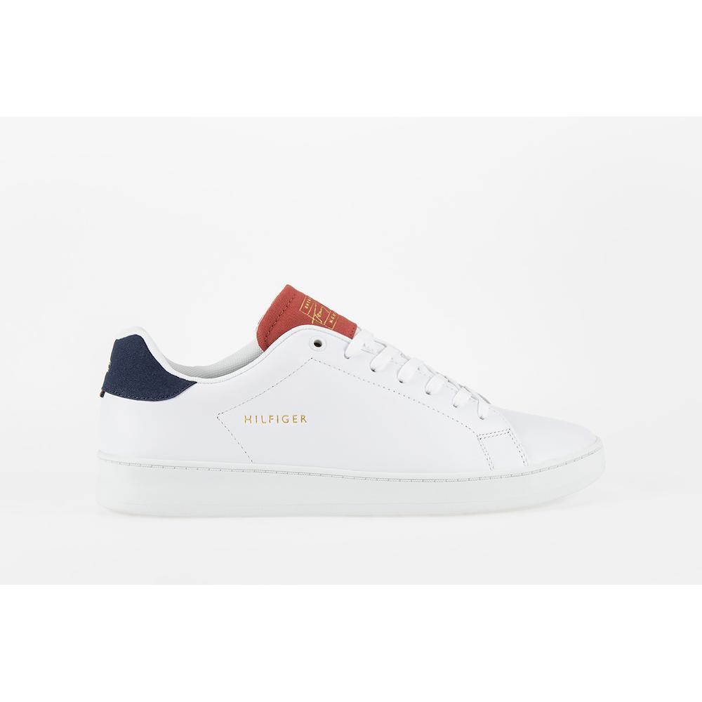 Buty Tommy Hilfiger Retro Court Clean Cupsole FM0FM04004-YBR - białe