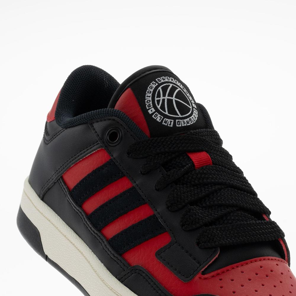 Buty dziecięce adidas Rapid Court Low J JR1020 - czarno-czerwone
