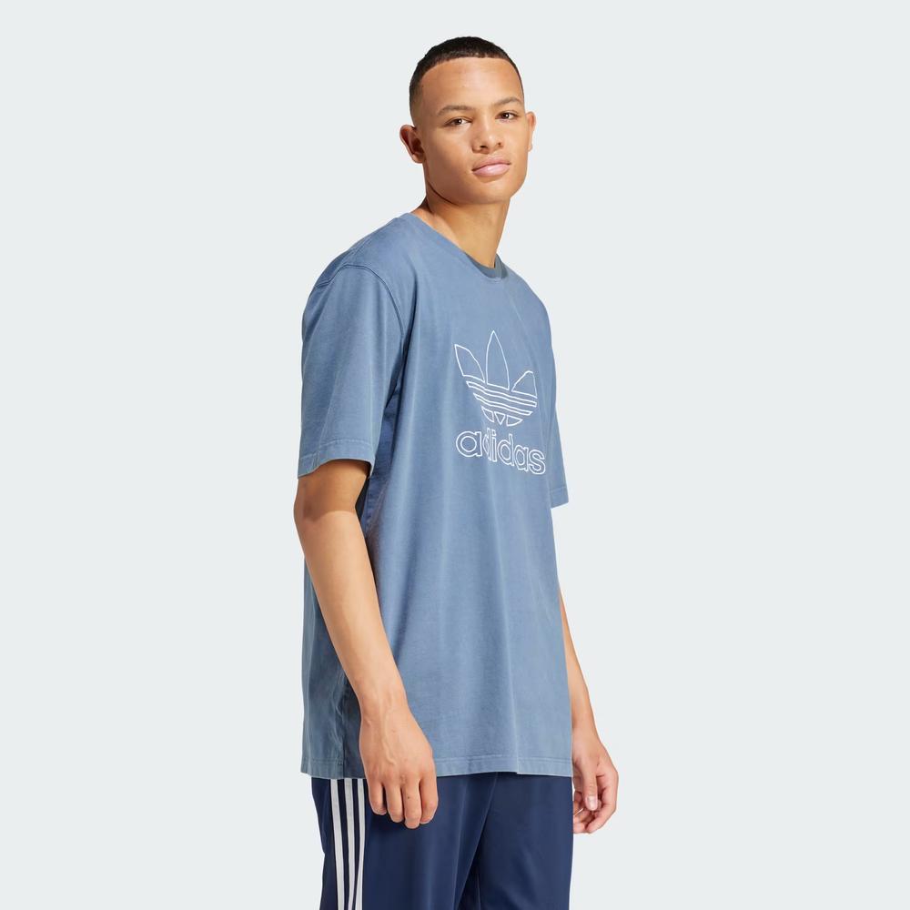 Koszulka adidas Originals Adicolor Outline Trefoil IR8002 - niebieska