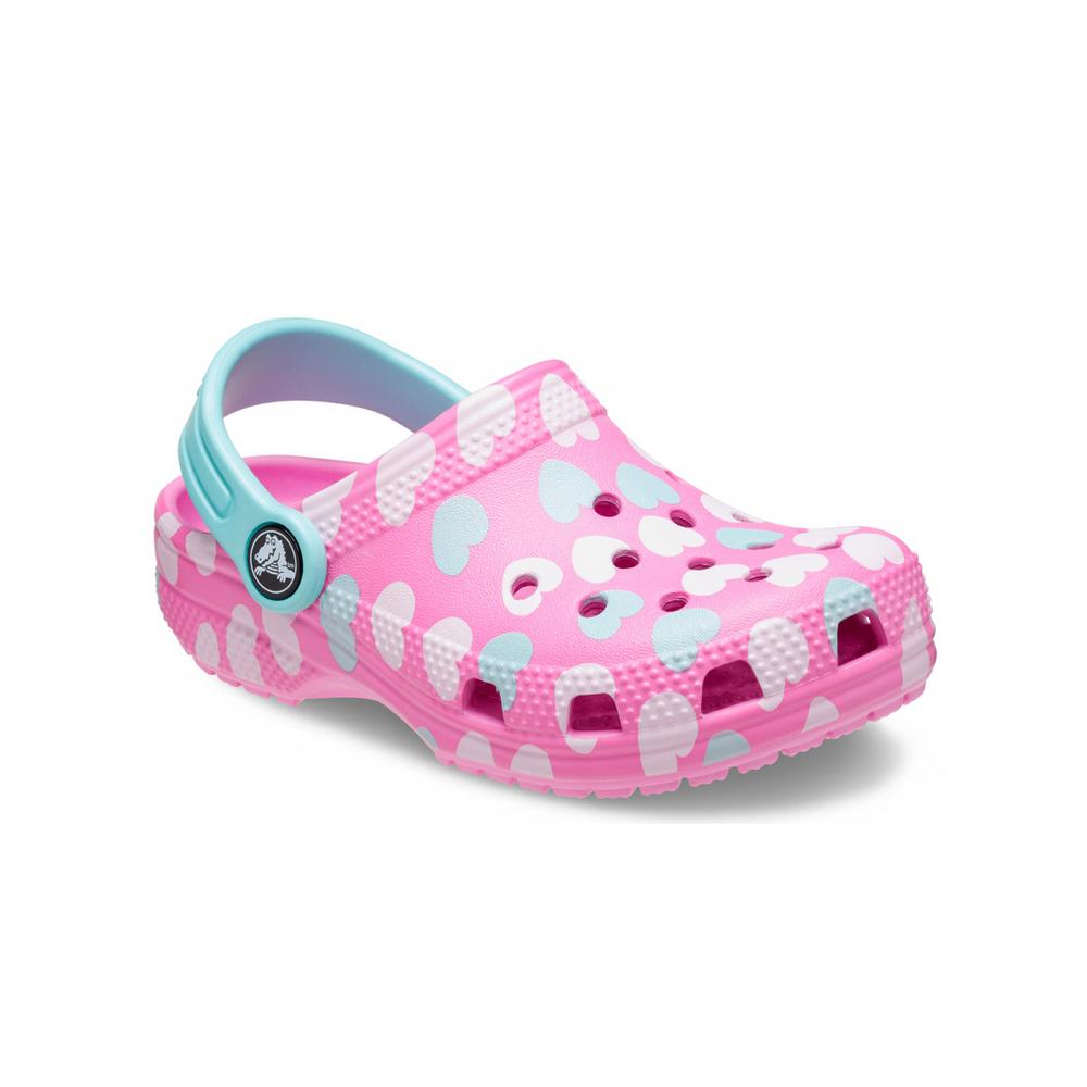 Klapki Crocs Toddler Classic Easy Icon Clog 207592-6SX - różowe