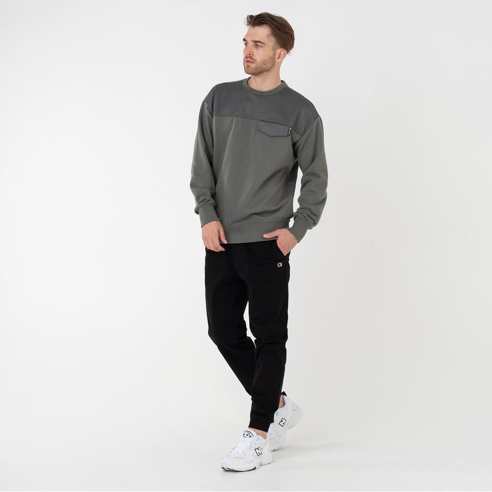 Bluza Champion Cotton C Logo Embroidered 217073-ES525 - szara