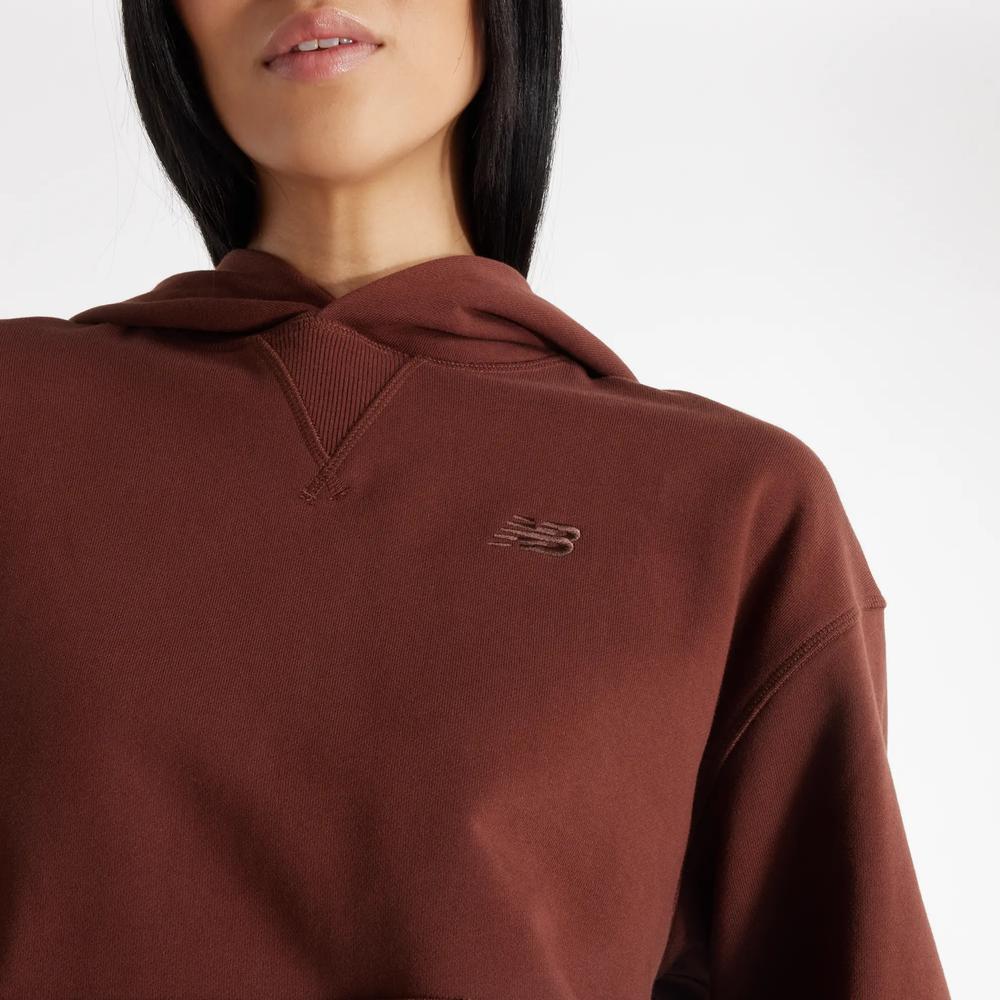 Bluza New Balance WT41537ROK - brązowa