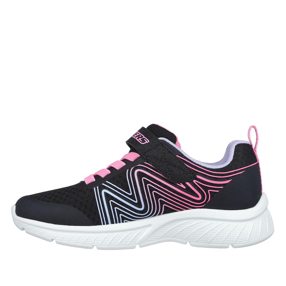 Buty dziecięce Skechers Microspec Plus Swirl Sweet 303535LBKMT - czarne