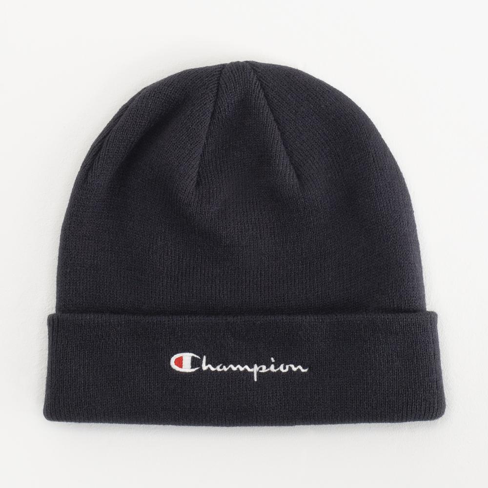 Czapka Champion Script Logo Beanie 806064-BS501 - granatowa