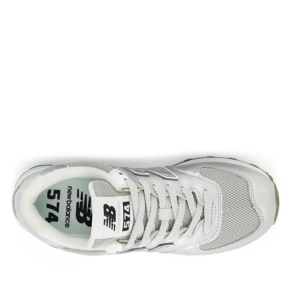 Buty damskie New Balance W574428 - srebrne