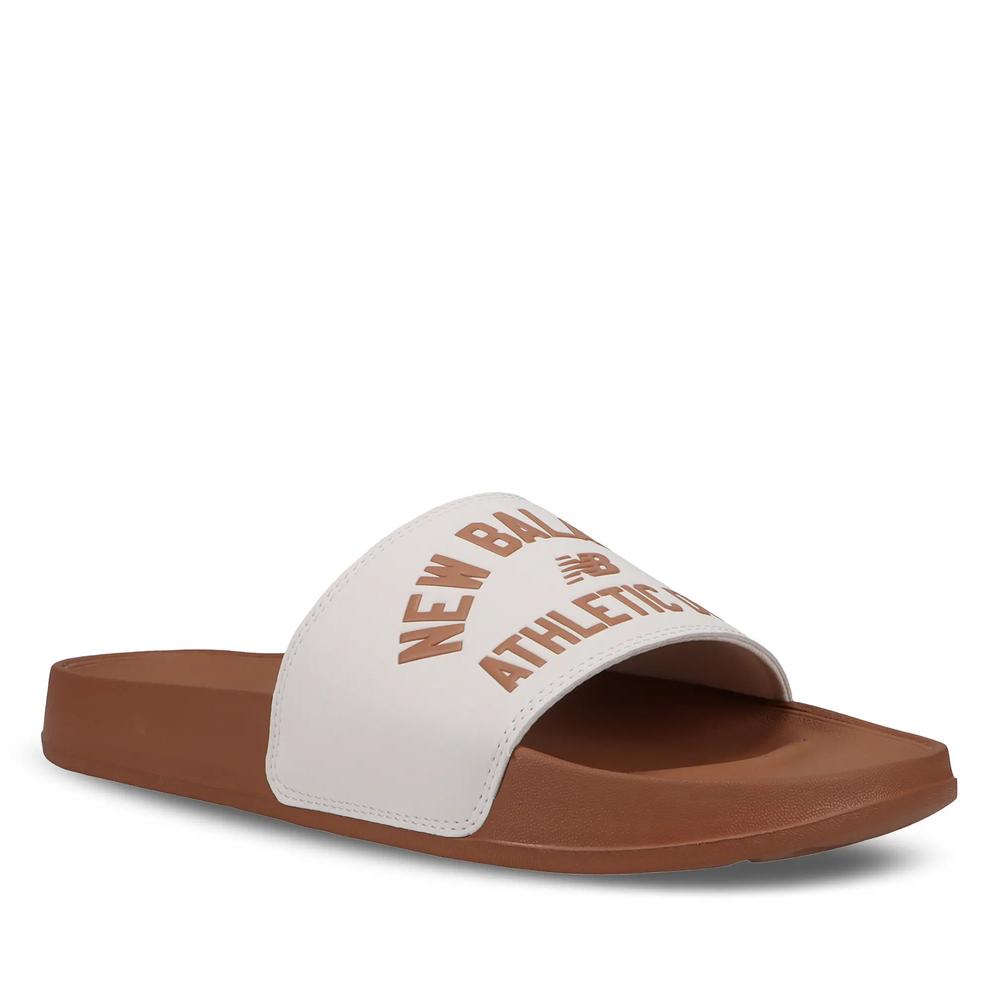 Klapki New Balance SMF200L3 - brązowe