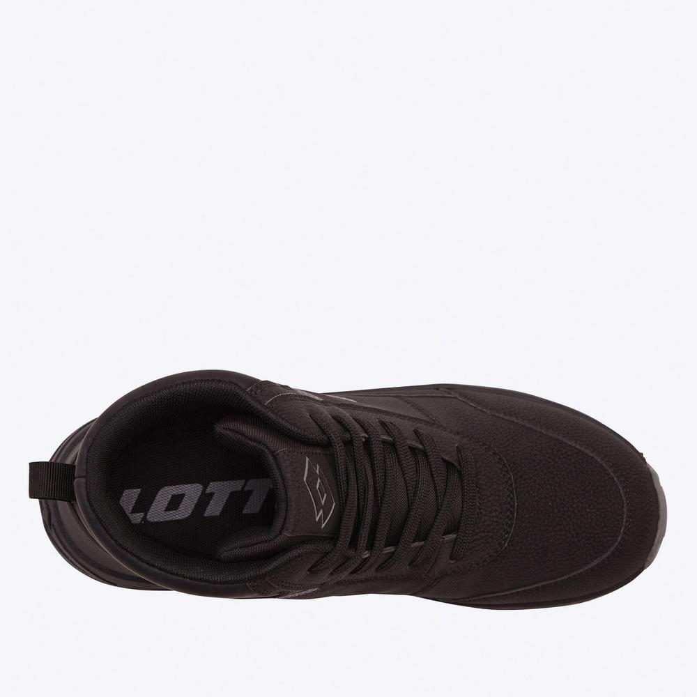 Buty męskie Lotto Evedal Mid 2400300U-1111 - czarne