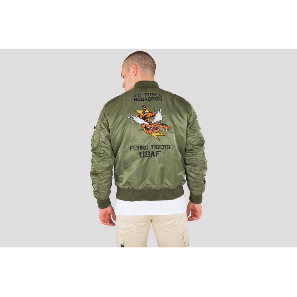 ALPHA INDUSTRIES MA-1 VF FLYING TIGER SAGE-GREEN > 17810301