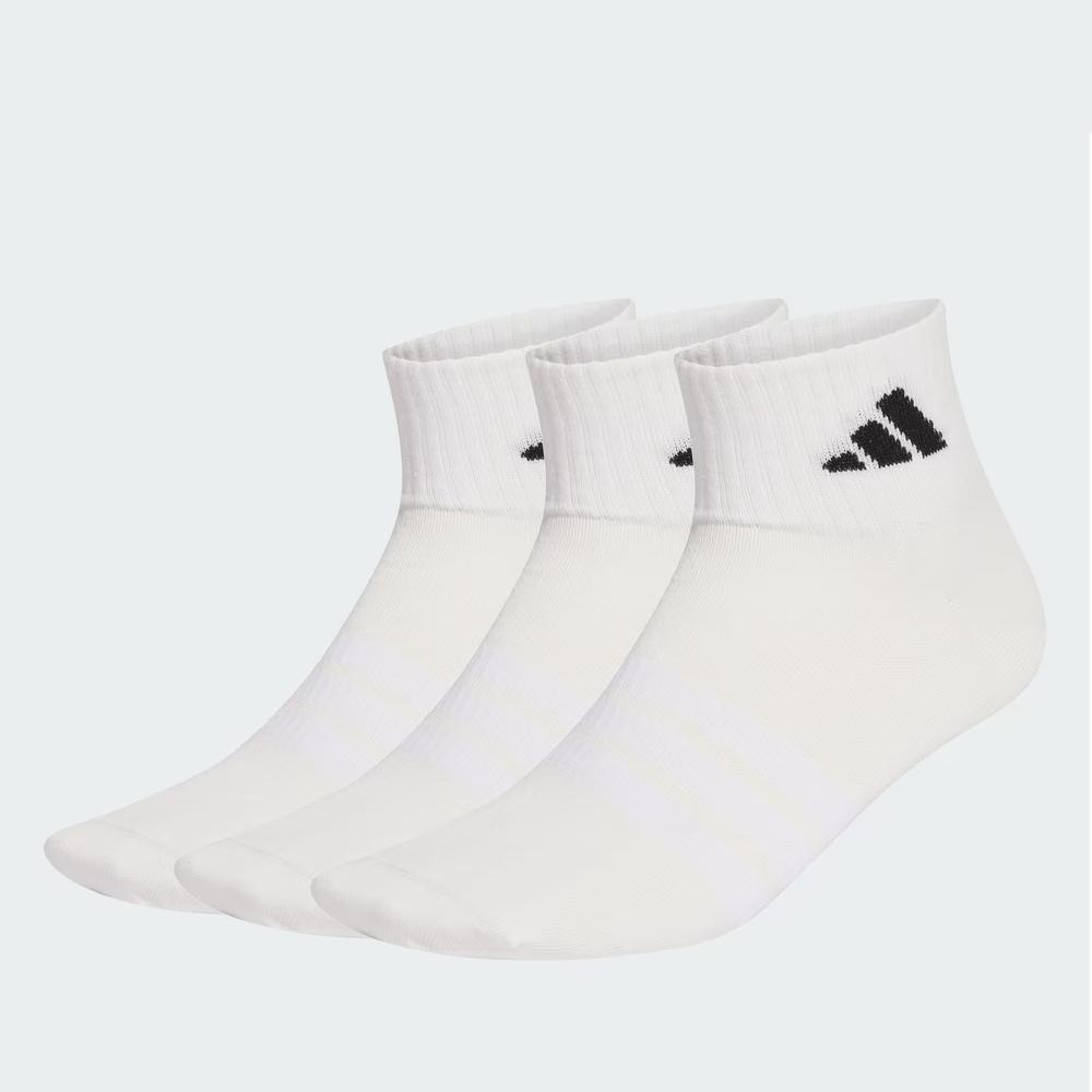 Skarpety unisex adidas Sportswear Thin&Light Ankle 3 Pairs JZ0528 - białe