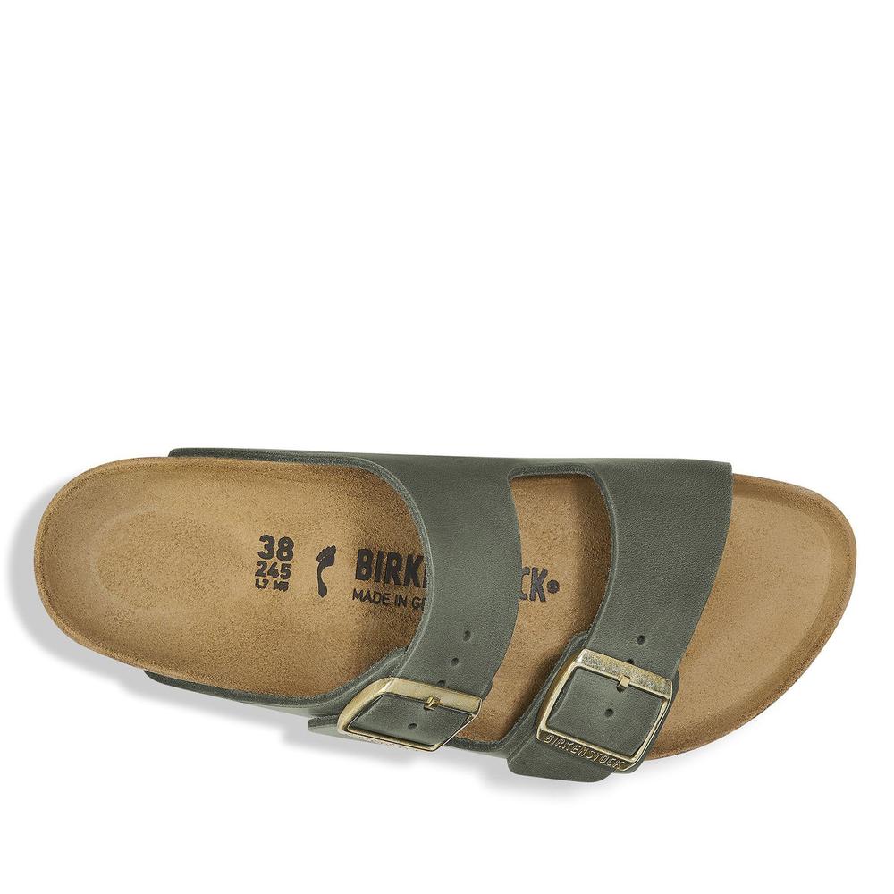Klapki damskie Birkenstock Arizona 1027948 - zielone