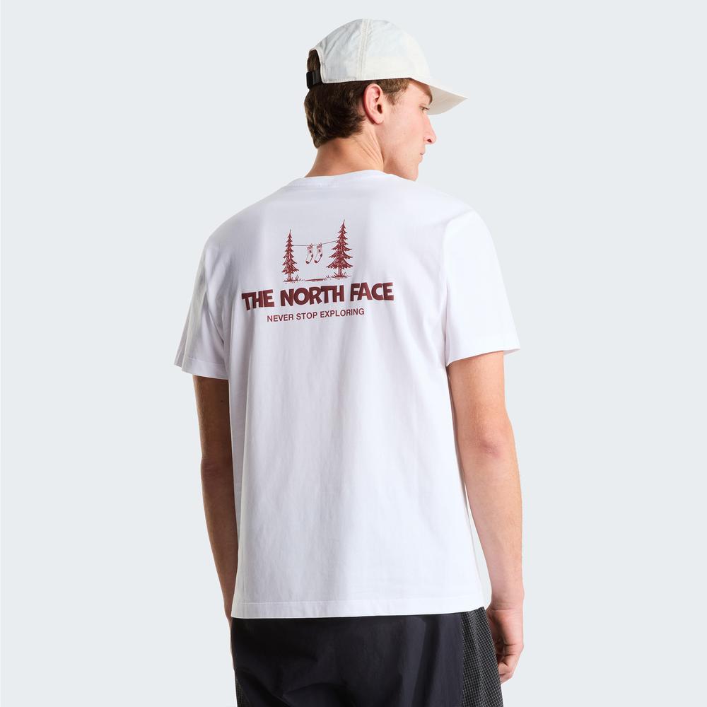 Koszulka męska The North Face Camping 0A8GQMFN41 - biała