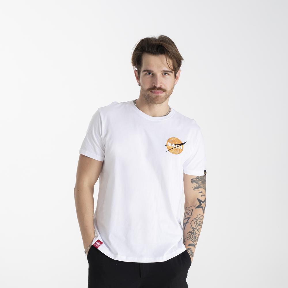 Koszulka Alpha Industries NASA Davinci T 13650809 - biała
