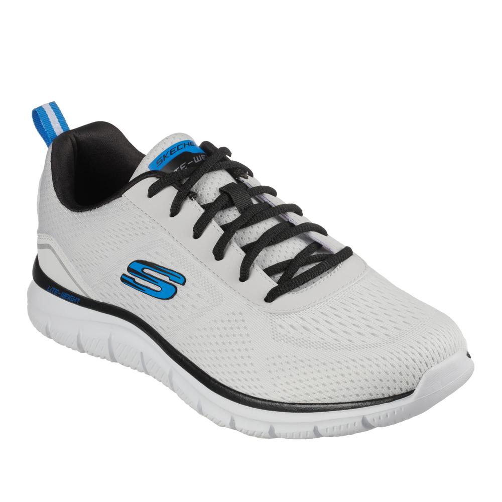 Buty męskie Skechers Track Ripkent 232399WBK - białe