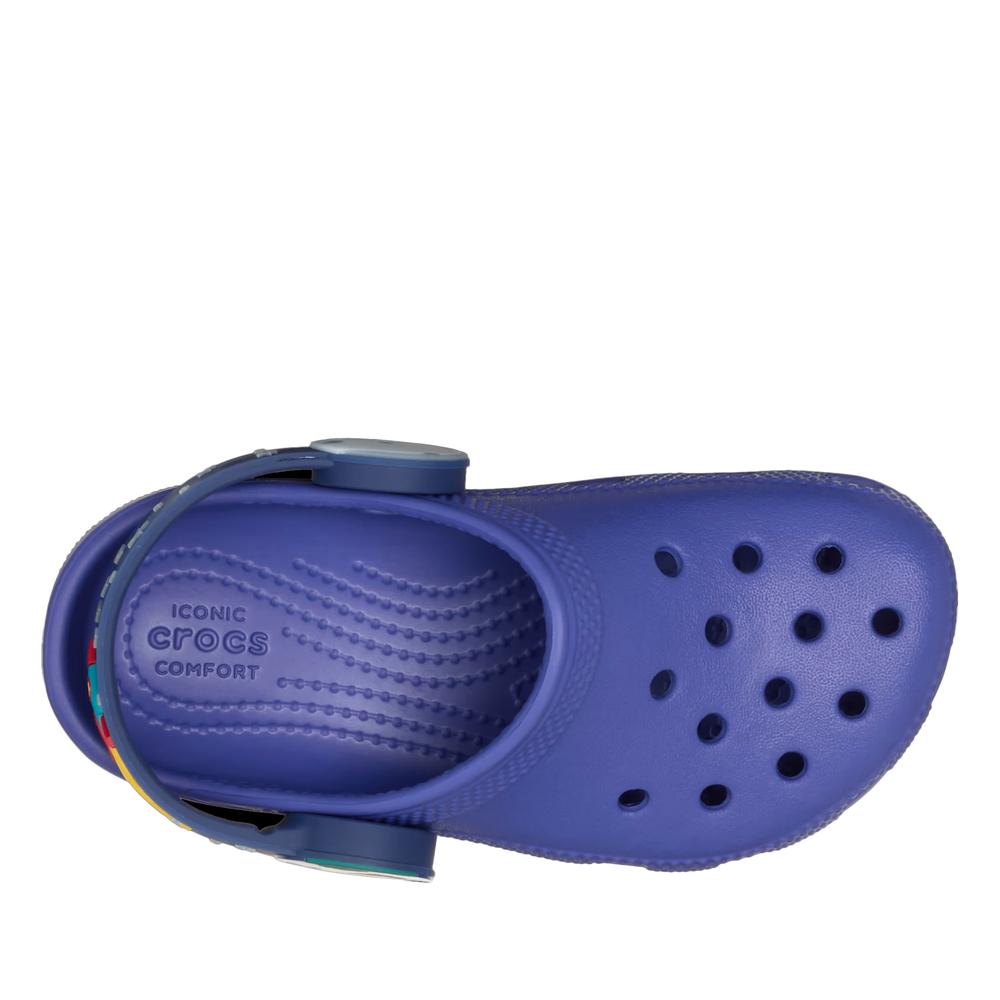 Klapki dziecięce Crocs Imagination Lights Backstrap Clog 211892-4WH - niebieskie