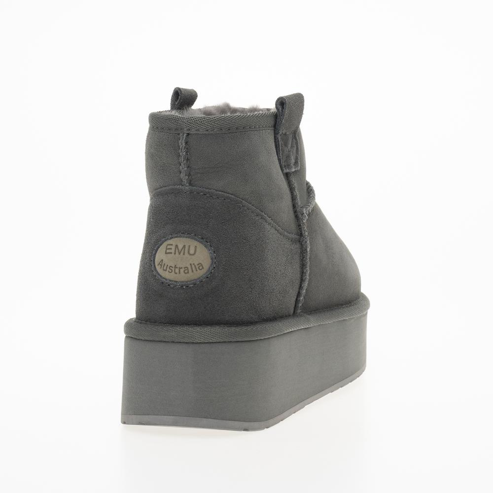 Buty Emu Australia Foy Flatform Micro W13073CHAR - szare