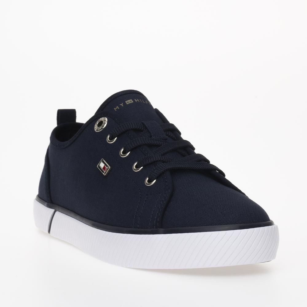 Buty Tommy Hilfiger Vulc Canvas FW0FW08063-DW6 - granatowe