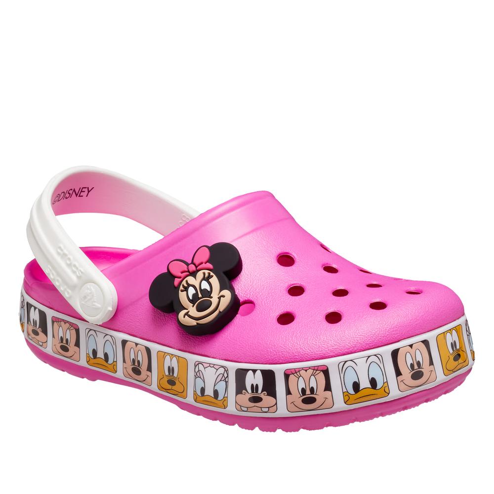 Klapki Crocs Toddler Fun Lab Disney Minnie Mouse Band Clog 207720-6QQ - różowe