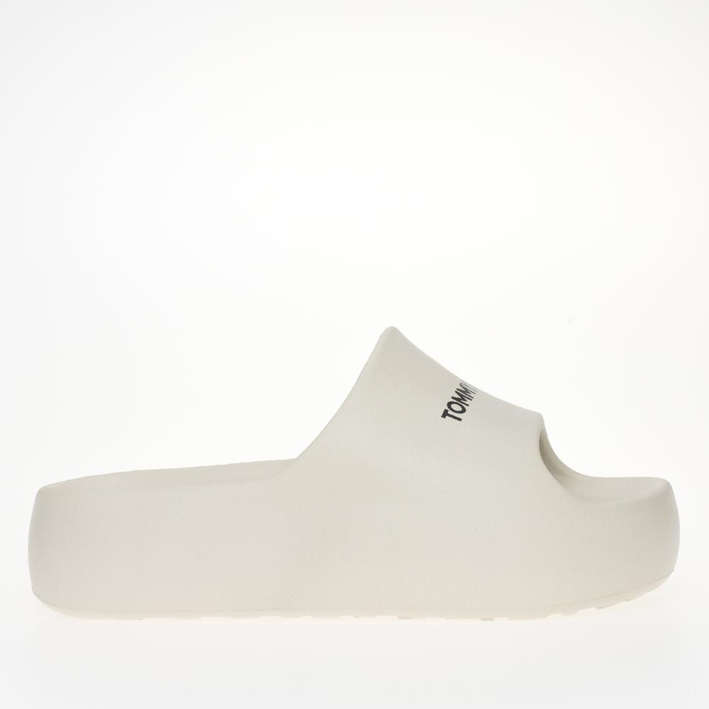 Klapki Tommy Jeans Chunky Flatform Pool Slides EN0EN02454-ACG - beżowe