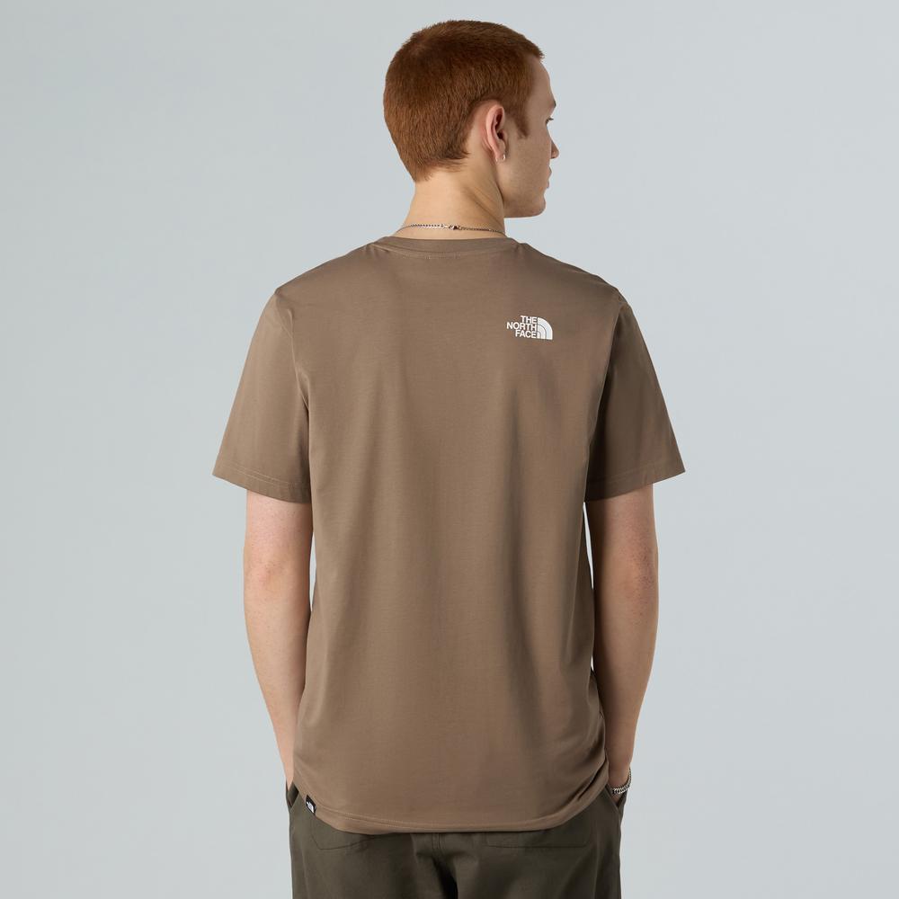 Koszulka męska The North Face Simple Dome 0A87NGBOW1 - brązowa