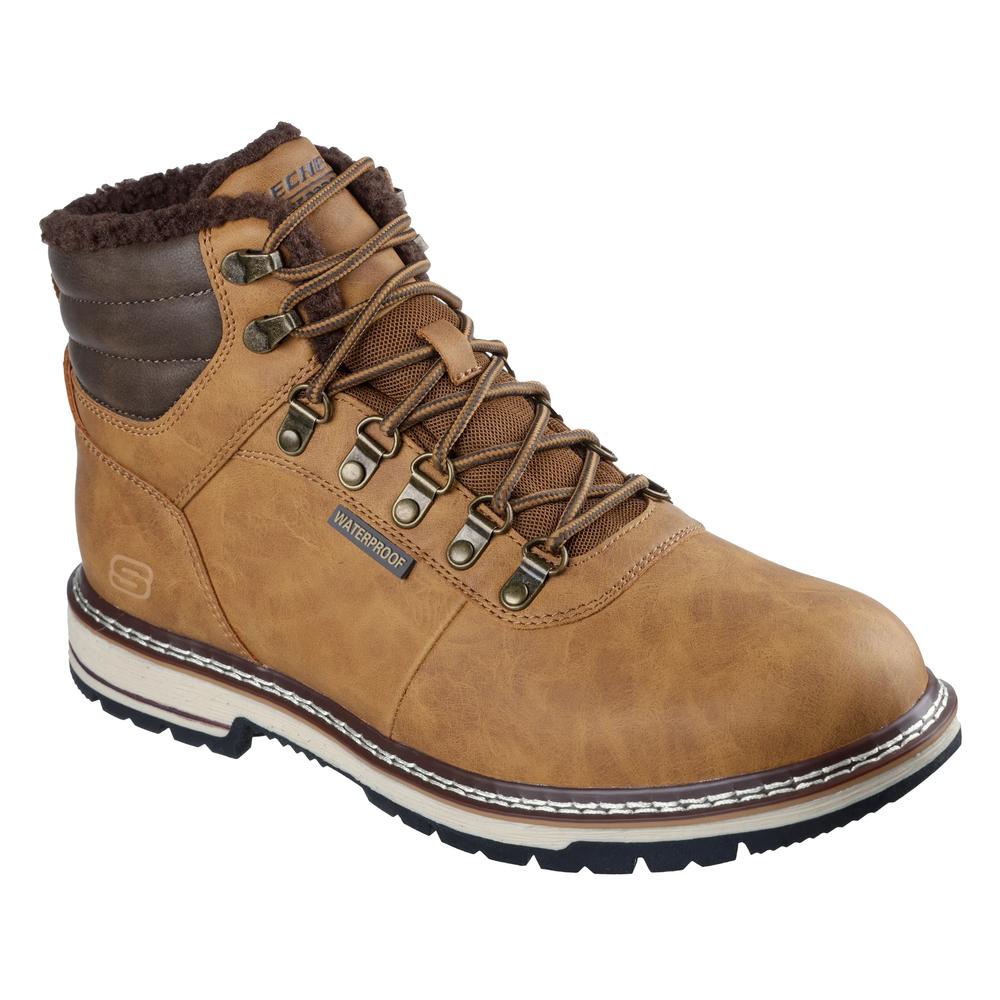Buty męskie Skechers Corado Memphis 205623WTN - brązowe