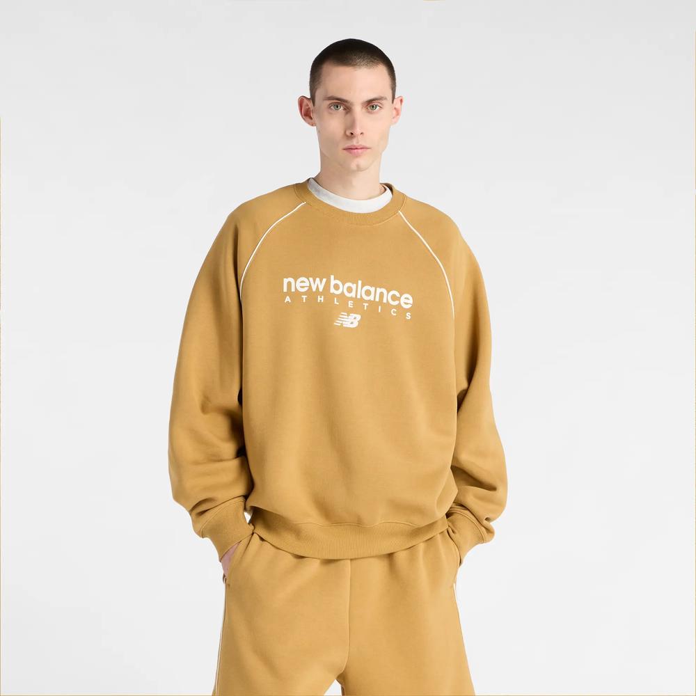 Bluza męska New Balance MT61U4JOABG - pomarańczowa