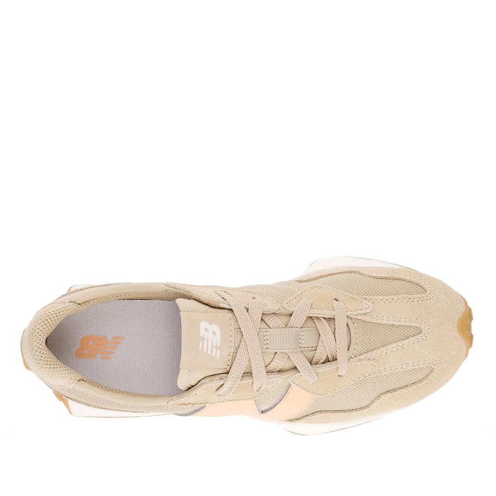 Buty młodzieżowe New Balance GS327WO - beżowe