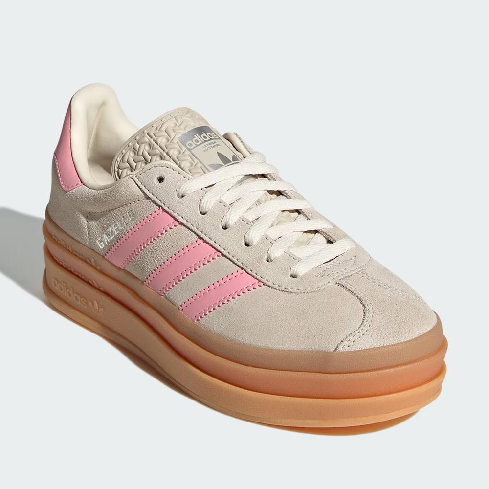 Buty młodzieżowe adidas Originals Gazelle Bold J JQ7409 - beżowe