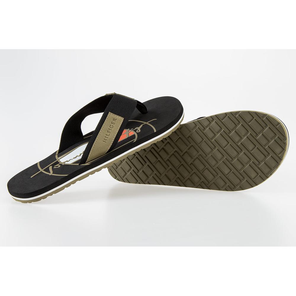 Japonki Tommy Hilfiger Emboss Hilfiger Beach Sandals FM0FM03982-BDS - czarne