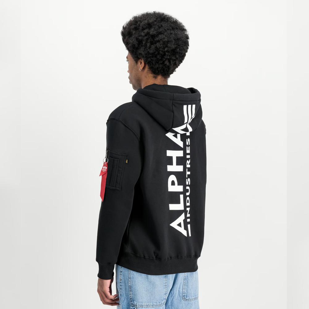 Bluza Alpha Industries Back Print Hoodie 17831803 - czarna