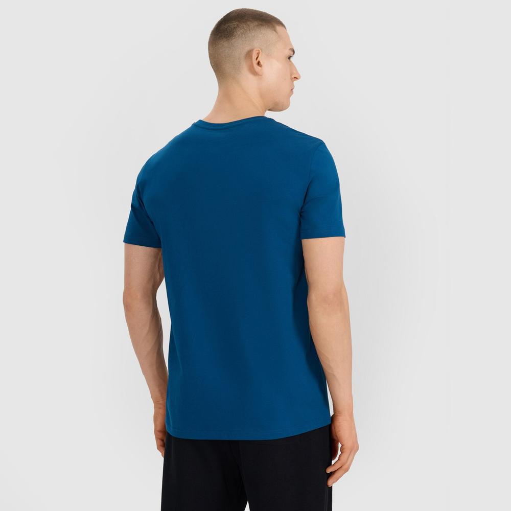 Koszulka męska 4F WSS25TTSHM203046S - niebieska